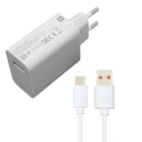 شارژر دیواری  مدل 33W TURBO CHARGED به همراه کابل تبدیل USB-C