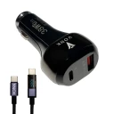 شارژر فندکی 38 وات وونک مدل VC-10 به همراه کابل USB-C