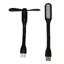 پنکه همراه ریمکس Mini USB مدلMb68 به همراه چراغ ال ای دی