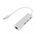 مبدل USB-C به LAN/USB2 مدل 3ports