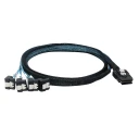 کابل تبدیل 1 به 4 Mini SAS SFF-8087 به SATA اسمارطور مدل 90 درجه SM45