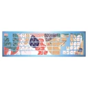 برچسب حروف فارسی کیبورد طرح رنگی کد DG-123