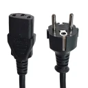 کابل برق سه پین منبع تغذیه کامپیوتر مدل 16A power طول 1.5 متر