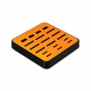 نظم دهنده فضای ذخیره سازی ماهوت مدل Matte-Orange-496 مناسب برای فلش و مموری کارت