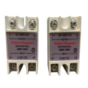 رله 100 آمپر تکفاز پیشروپویش مدل  SSR 100 DC to AC بسته ۲ عددی