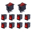 کلید راکر مدل 4 پایه کد KCD1-104 بسته 10 عددی