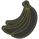 تابلو ال ای دی آیاز طرح میوه موز کد 472
