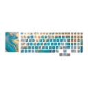 برچسب حروف فارسی کیبورد توییجین و موییجین مدل colors 12 مناسب برای لپ تاپ لنوو 5 Legion به همراه استیکر تاچ پد