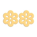 گوشواره طلا 18 عیار زنانه فرشته طرح گل مدل  WEL-000242