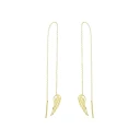 گوشواره طلا 18 عیار دخترانه مدل بال فرشته 7778
