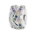 آویز گردنبند نقره زنانه پاندورا مدل Long luck stopper clip 65268