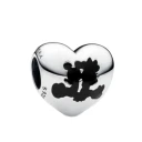 آویز گردنبند نقره زنانه پاندورا مدل Mickey heart 65125