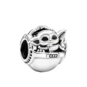 آویز گردنبند نقره زنانه پاندورا مدل Star wars grogu with crib 65129