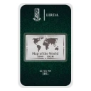 شمش نقره لیردا طرح نقشه جهان 999-10