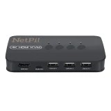 سوییچ  چهار پورت HDMI KVM  نت پیل  مدل HK401