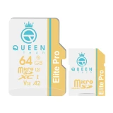کارت حافظه Micro SD XC کوئین تک مدل Elite Pro A2 V30 کلاس 10 استاندارد UHS-I U3 سرعت 85MBps ظرفیت 64 گیگابایت به همراه آداپتور SD