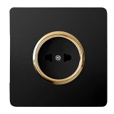  پریز صنایع آسیا الکتریک مدل کریستال BLK-GLD