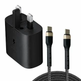 شارژر دیواری 25 وات لیندوس مدل Galaxy A52 به همراه کابل تبدیل USB-C
