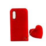 کاور طرح پام پام قلب مناسب برای گوشی موبایل شیائومی redmi 9A به همراه آویز
