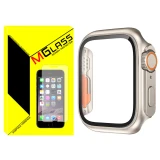 کاور ام‌گلس مدل MG-Ultra مناسب برای اپل واچ Series SE 2022 Aluminum Case 40mm / SE 2021 Aluminum Case 40mm / Series 5 40mm / Series 6 40mm / Series 4 40mm به همراه محافظ صفحه نمایش