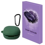 کاور تاپ قاب مدل PODCASE مناسب برای کیس هدفون بی سیم کیو سی وای Melobuds ANC HT05 به همراه قلاب