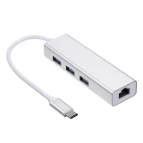 مبدل USB-C به LAN/USB3 مدل 3ports