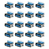 كانكتور مادگی USB-A مدل 4Pin-90Degree بسته 20 عددی