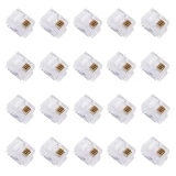 سوکت تلفن مدل TTS-RJ12-6P4C بسته 20 عددی 