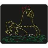 تابلو ال ای دی آیاز طرح مرغ و تخم مرغ کد 565