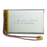 باتری لیتیومی دی ام سل مدل DM-503759 ظرفیت 2000 میلی آمپر ساعت