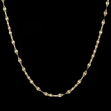 زنجیر مینیمال طلا 18 عیار زنانه طلای مستجابی مدل کاملیا کد sh50