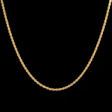 زنجیر طنابی (توئیست) طلا 18 عیار زنانه طلای مستجابی مدل 231 کد 42