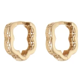 گوشواره حلقه ای طلا 18 عیار زنانه مایا ماهک مدل ME1213