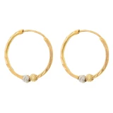 گوشواره طلا 18 عیار زنانه با طرح ال برناردو مدل DK616