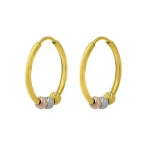 گوشواره طلا 18 عیار زنانه دوست خوب با طرح ال برناردو مدل DK515