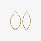 گوشواره حلقه‌ای طلا 18 عیار زنانه گلدم مدل 2E245003