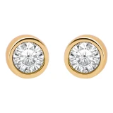 گوشواره طلا 18 عیار زنانه تاج مدل G325