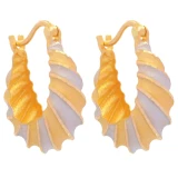 گوشواره کلیپسی طلا 18 عیار زنانه طلای مستجابی مدل آذر کد 5632-E116