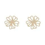 گوشواره طلا 18 عیار زنانه قیراط طرح گل کد GH5225