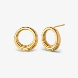 گوشواره میخی طلا 18 عیار زنانه گلدم مدل E245002