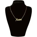 گردنبند طلا 18 عیار زنانه طرح اسم اعظم کد UN0039