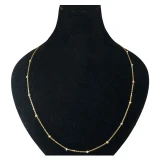 گردنبند طلا با طرح ال برناردو 18 عیار زنانه دوست خوب مدل DK678