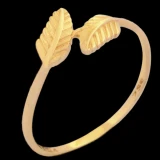 انگشتر طلا 18 عیار زنانه طلای مستجابی مدل برگ کد T694 سایز 56