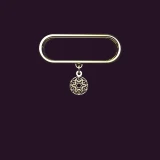 آویز ساعت طلا 18 عیار زنانه مدوپد مدل اسلیمی کد SB1-1195