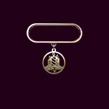 آویز ساعت طلا 18 عیار زنانه مدوپد مدل کیک تولد کد SD1-1603