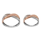 ست حلقه طلا 18 عیار زنانه و مردانه مایا ماهک مدل MR1357