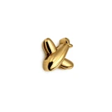 آویز گردنبند طلا 18 عیار بچگانه زرلاین طرح هواپیما کد M-4066