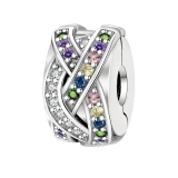 آویز گردنبند نقره زنانه پاندورا مدل Long luck stopper clip 65268