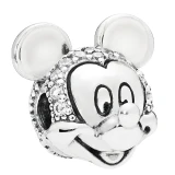 آویز گردنبند نقره زنانه پاندورا مدل Shimmering mickey clip 65115